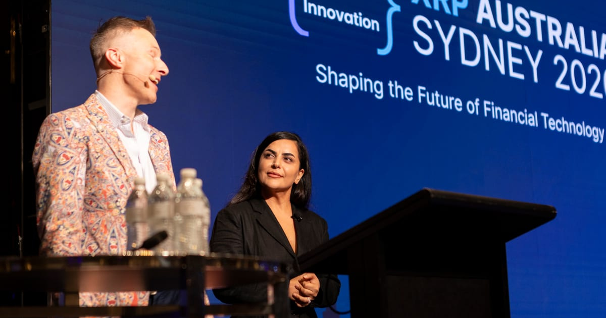 Wayne Zwar and Sadaf Jadran open XRP Australia 2026